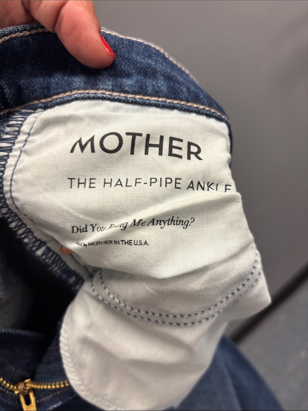 Mother half pipe ankle Relaxed Blue Jeans New W/O tag - Picture 8 of 14